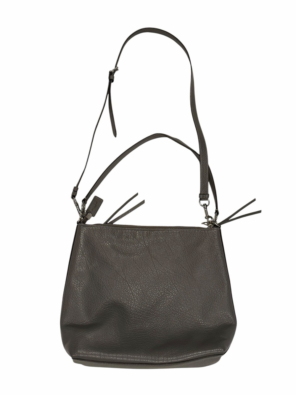 Coach F79995 Marlon Hobo Heather Gray Leather/Suede 2/Way Shoulder Bag - Picture 2 of 15